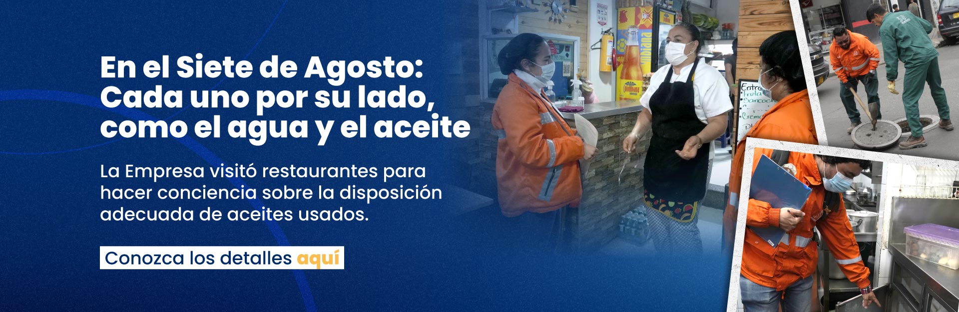 En el Siete de Agosto:  Cada uno por su lado, como el agua y el aceite