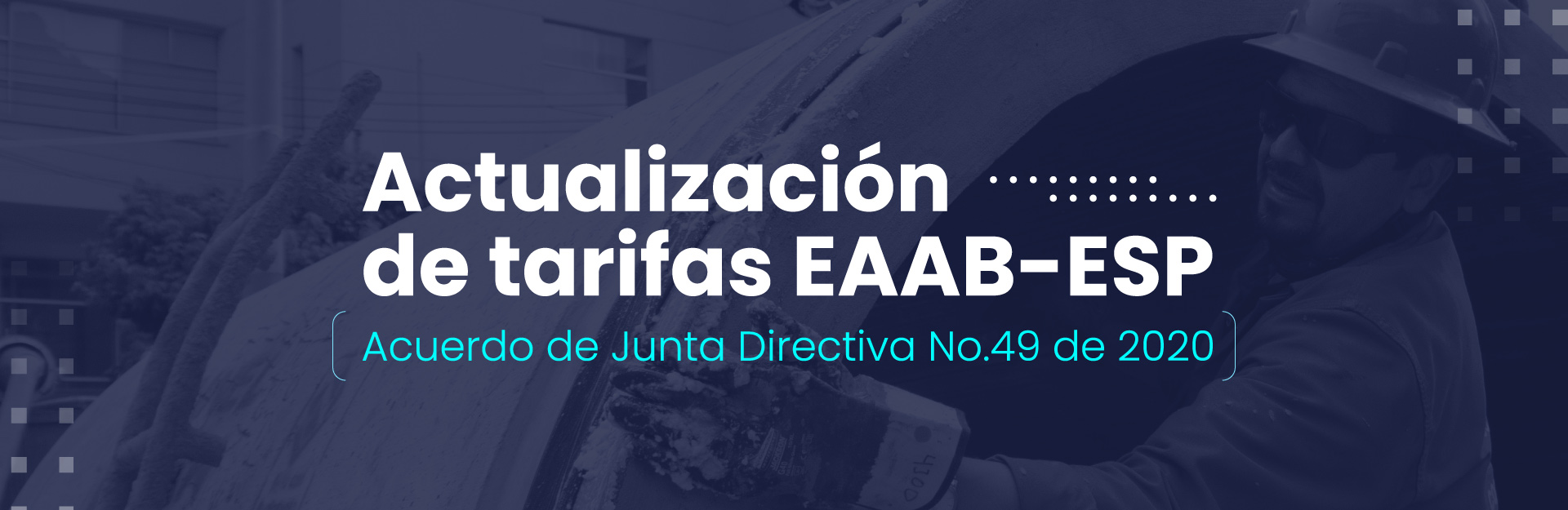 Actualización de tarifas EAAB - ESP Acuerdo de Junta Directiva No. 49 de 2020