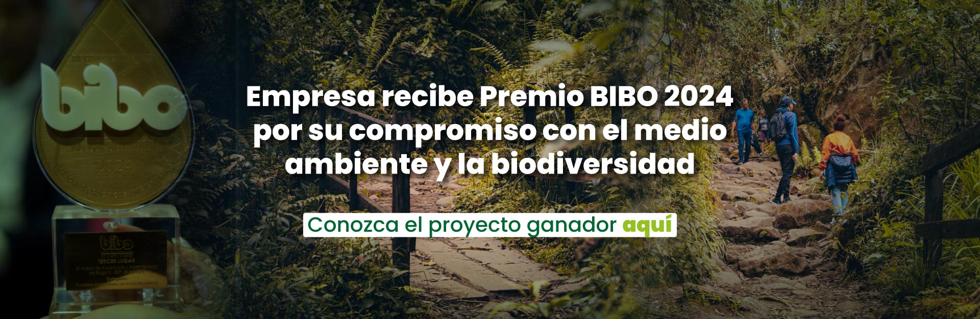 EAAB recibe Premio BIBO 2024 por su compromiso con el medio ambiente y la biodiversidad