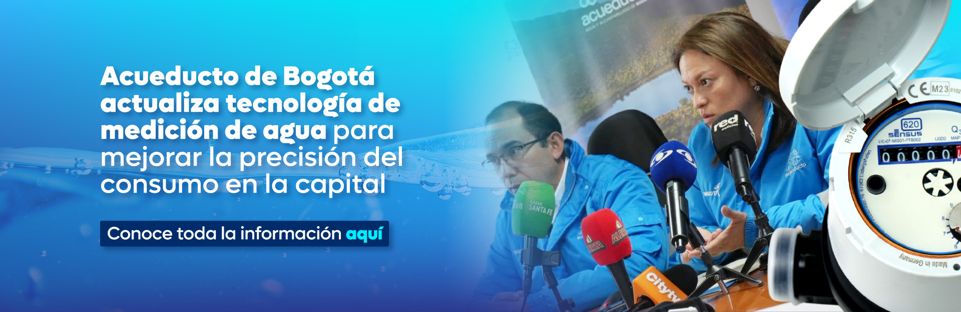 Acueducto de Bogotá actualiza tecnología de medición de agua para mejorar la precisión del consumo en la capital
