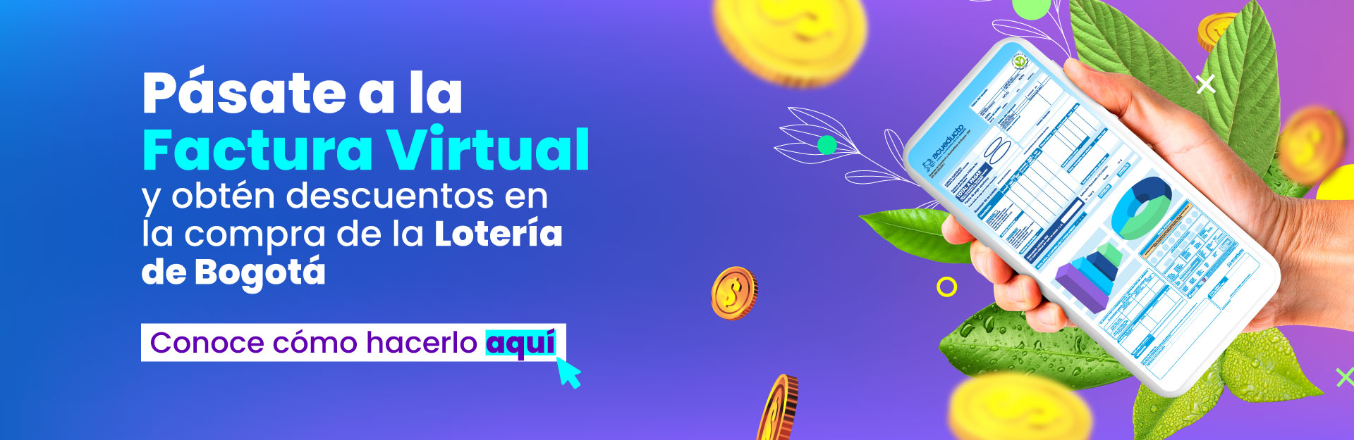 Pásate a la factura virtual y obtén descuentos en la compra de Lotería de Bogotá