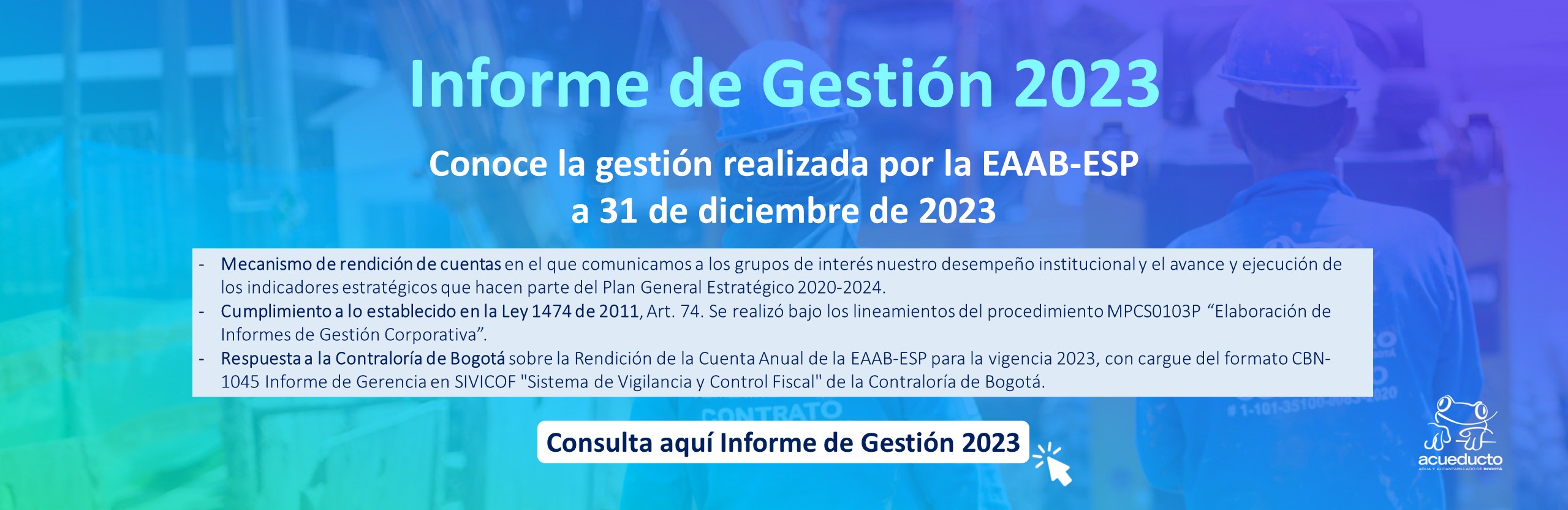 Informe Gestión 2023 EAAB - ESP