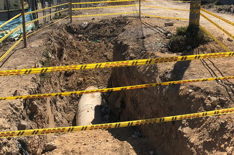 Construcción de la fase II de la prolongación de la línea de refuerzo a Soacha de 36”